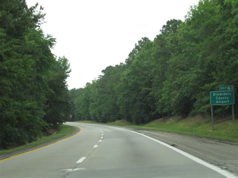 Virginia Interstate 85 Northbound Cross Country Roads