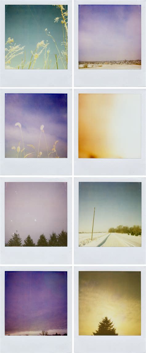 Fange den moment mit polaroid ein. Winter Polaroids — zen & The american dream