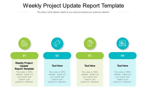 Weekly Project Update Report Template Ppt Powerpoint Show Design