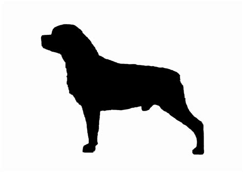 Download Rottweiler Silhouette at GetDrawings | Free download
