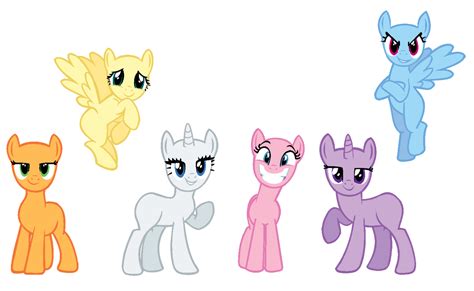 Mane 6 Base by MLP-SugarSnap on DeviantArt