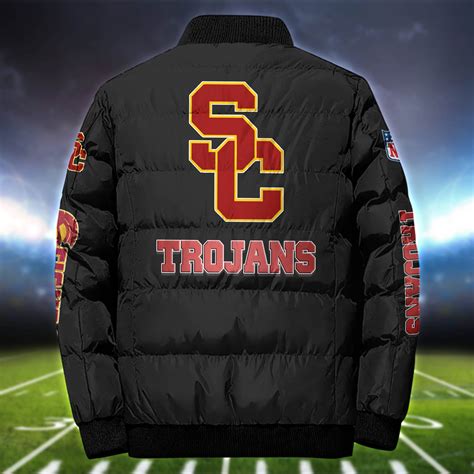 Usc Trojans Football Team Puffer Jacket Personalized Your Name Sport