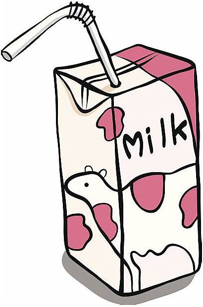 Strawberry Milkshake Milk Cow Clip Vector Illustrations