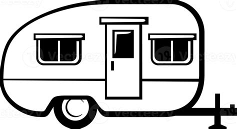 Caravane Caravane Illustration Png Noir Et Blanc 8505757 Png