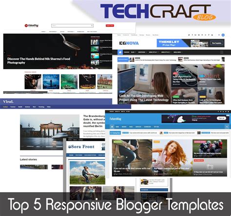 Top 5 Responsive Blogger Template free download 2021 - Tech Craft Blog ...