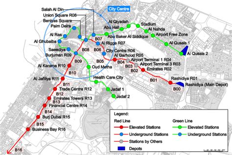 Complete Dubai Metro Map For Travelers Guidancedubai Metro Map 2012