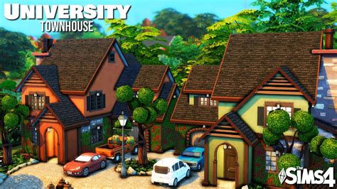 University Townhouse Limited Pack Build The Sims 4 Speed Build And