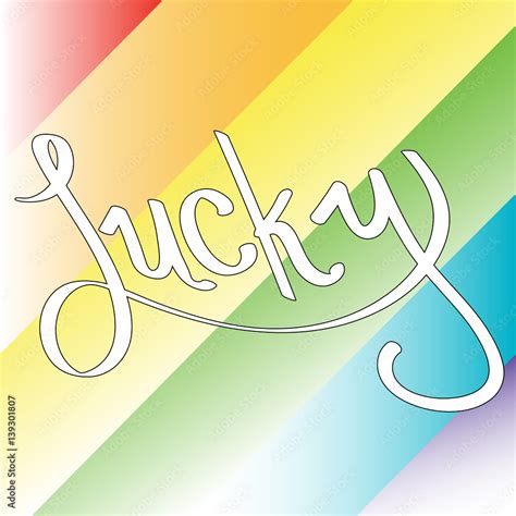 Lucky Rainbow Stock Vector Adobe Stock