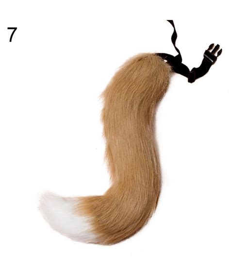 Halloween Faux Fur Fox Tail Cosplay Furry Wolf Dog Adjustable Carnival