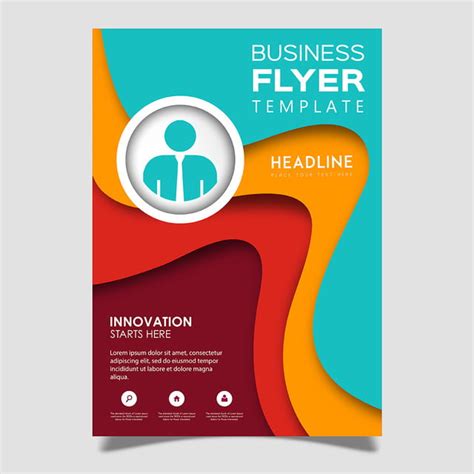 Colorful Vector Flyer Template Design Template For Free Download On Pngtree