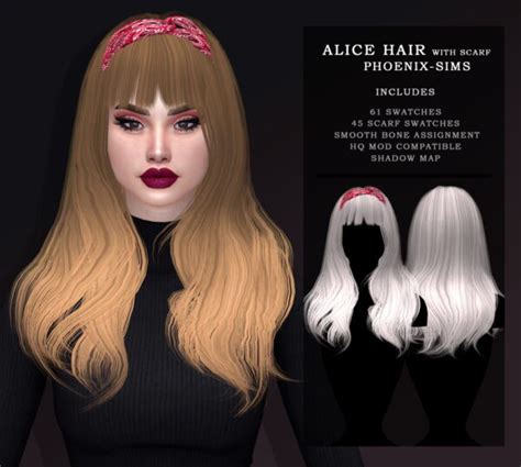 Alice Hair Dogsill On Patreon Sims Hair Sims 4 Toddle