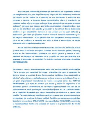 Espiral del éxito ensayo PDF