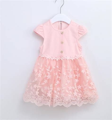 Brand New Baby Summer Dress Girls Infant Cotton Mesh Short Sleeved