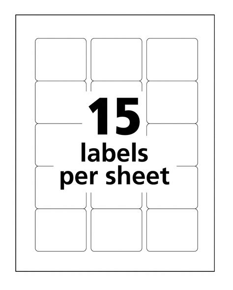 Avery Laser Label 6578 Avery Template White 2 In Label Ht 2 58