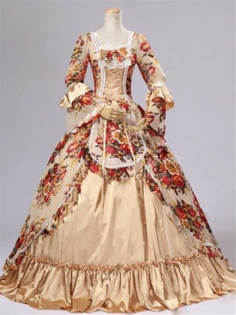 Historical 18th Century Marie Antoinette Inspired Rococo Dress Prom