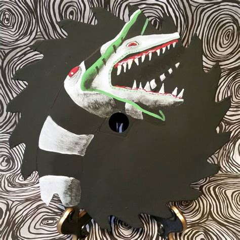 Sandworm From Beetlejuice Painting On A Circular Saw Blade