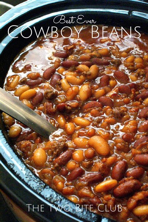 Our most trusted baked beans with ground beef recipes. Best Ever Crock Pot Cowboy Beans | The two, Recipes and Cowboy beans