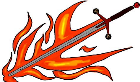 Fire Sword Cartoon