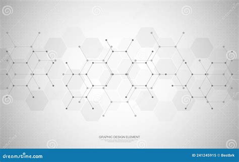 Abstract Background Of Hexagons Pattern And Chemical Engineering
