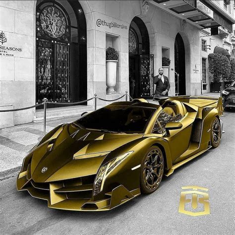 🔱 luxury supercars on instagram “would you drive this gold lamborghini veneno if you could 🤔