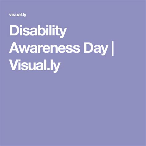 Disability Awareness Day Visually Disability Awareness Disability