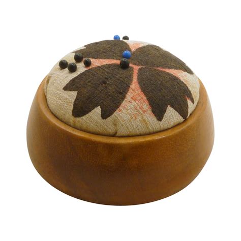 Round Smooth Wood Pin Cushion From Rarefinds On Ruby Lane