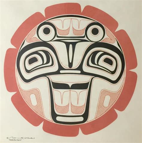 Sold Price Northwest Coast Haida Sun Spirit 1970s January 1 0117