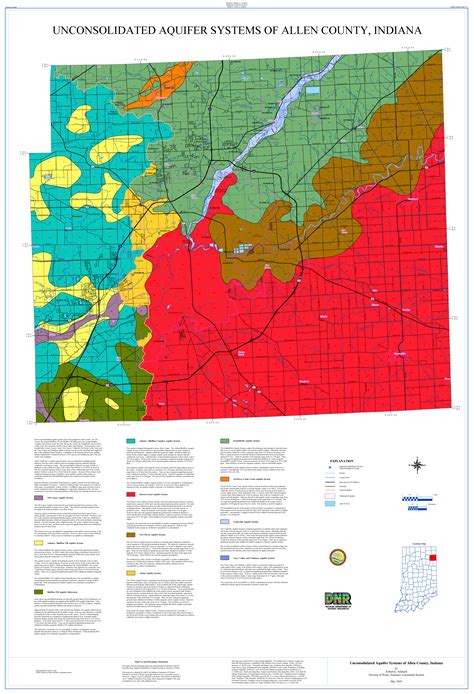 Dnr Water Unconsolidated And Bedrock Aquifer Systems Allen County