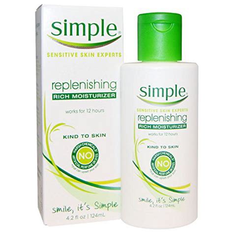 Simple Replenishing Rich Moisturizer Sensitive Kind To Skin 42 Oz