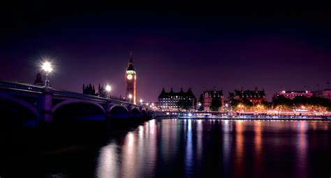 City Lights Clock Tower Bridge Night 4k Hd Photography 4k Wallpapers