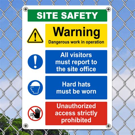Standard sizes such as 16 x 20 and 20 x 30 available. Construction Site Safety Sign G2631 - by SafetySign.com