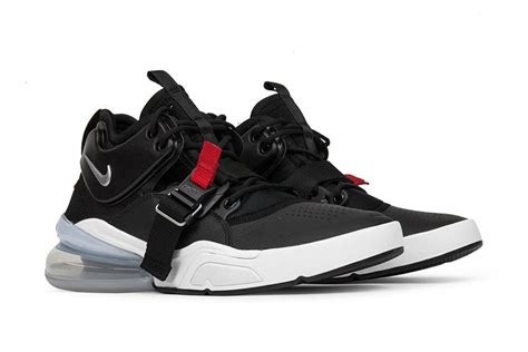 Nike Air Force 270 Blackchrome Whiteuniversity Red Feature