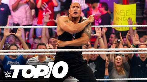 The Rocks Most Electrifying Peoples Elbows Wwe Top 10 Nov 18 2021