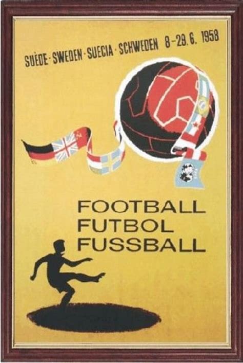 Sweden 1958 Official Framed World Cup Poster Etsy World Cup Logo