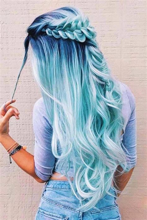 Cute Blue Hair Long Hair Styles Hair Styles Braids For Long Hair