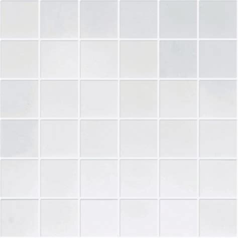 2x2 Bianco White Carrara Marble Square Pattern Polished Mosaic Tile