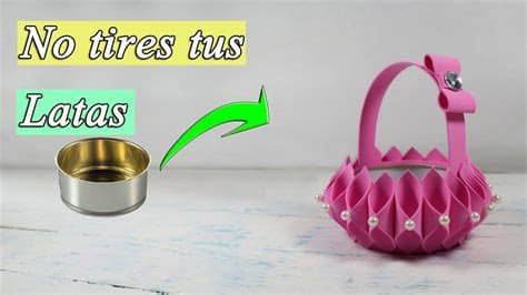 Este post pretende ser un breve y práctico tutorial sobre cómo hacer cerveza. Manualidades con LATAS como hacer UNA CESTA - YouTube
