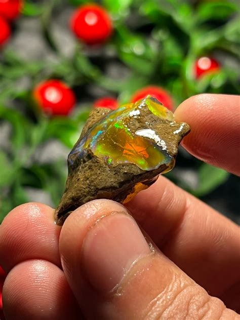 Rare Oil Opal Flashy Fire Rare Natural Ethiopian Opal Rough Etsy