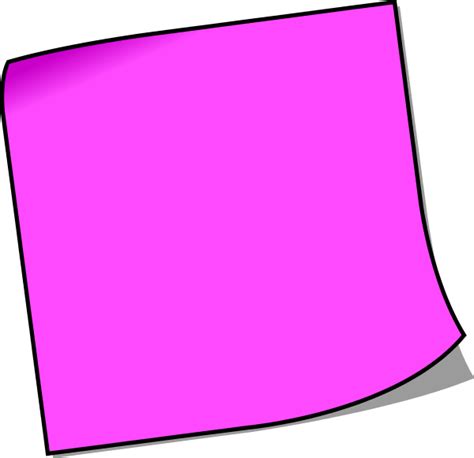Post It Note Vector Clipart Best