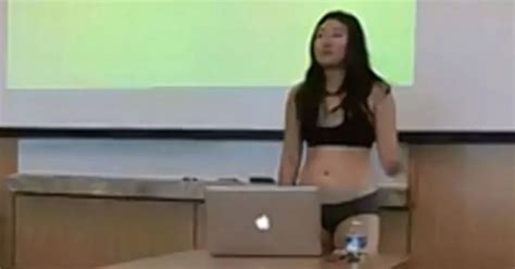 Babe Strips Off In Class After Professor Said Her Clothes Were Too Short For Public