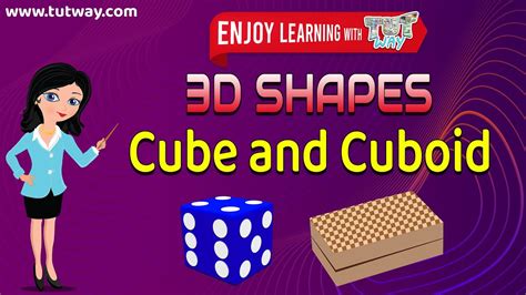 Cube And Cuboid 3d Shapes Grade 2 And 3 Tutway Youtube