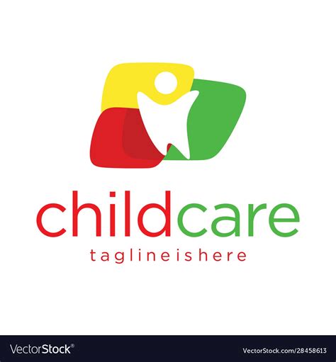 Childcare Logo Royalty Free Vector Image Vectorstock
