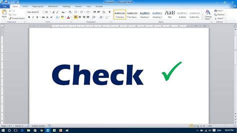 How To Make A Check Mark Symbol In Microsoft Word Printable Templates