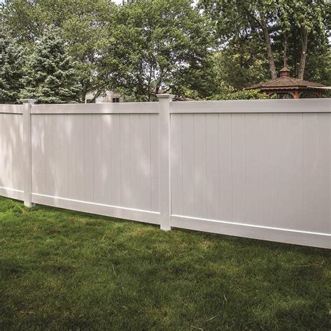 Shop Freedom Ready To Assemble Bolton White Vinyl Privacy Fence Panel