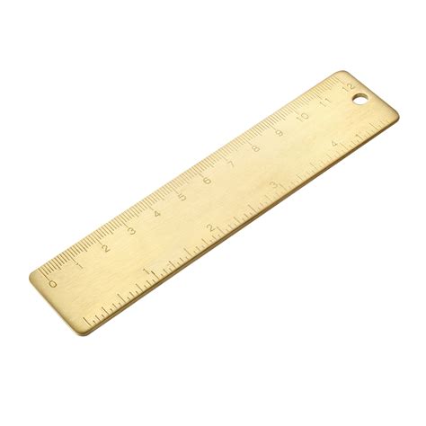 Straight Ruler 120mm 4 Inch Metric Thicker Brass Rulers Measurement
