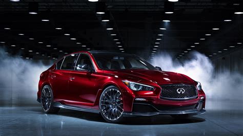 Front Side View Of A Red Infiniti Q50 Wallpaper Car Wallpapers 53081