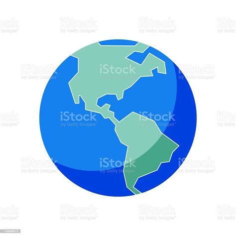 Earth Globe North And South America Stock Illustration Download Image