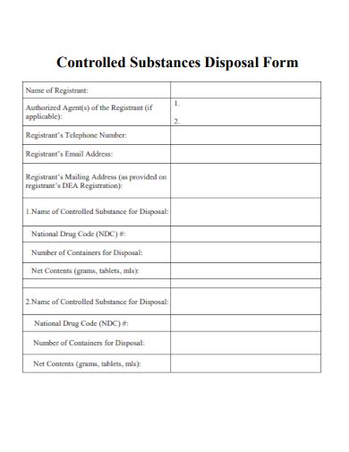 Free 36 Disposal Form Samples In Pdf Ms Word