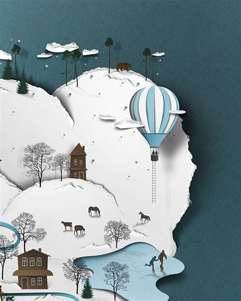 Find & download free graphic resources for paper cut. Creative Papercut Illustrations by Eiko Ojala