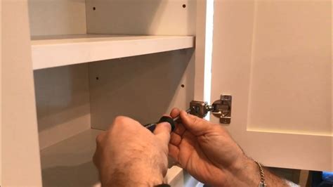 At the end of each attempt, check to ensure that the cabinet doors no longer rub. Do it Yourself : How to Adjust Cabinet Door Hinges - Step ...